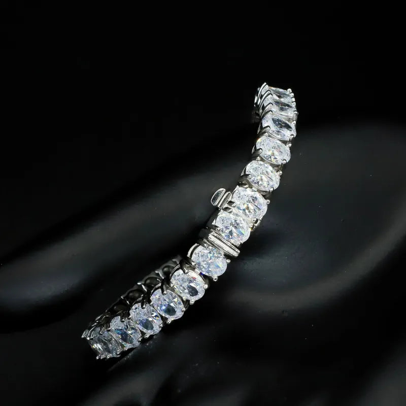 925 Sterling Silver Zircon Tennis Bracelet