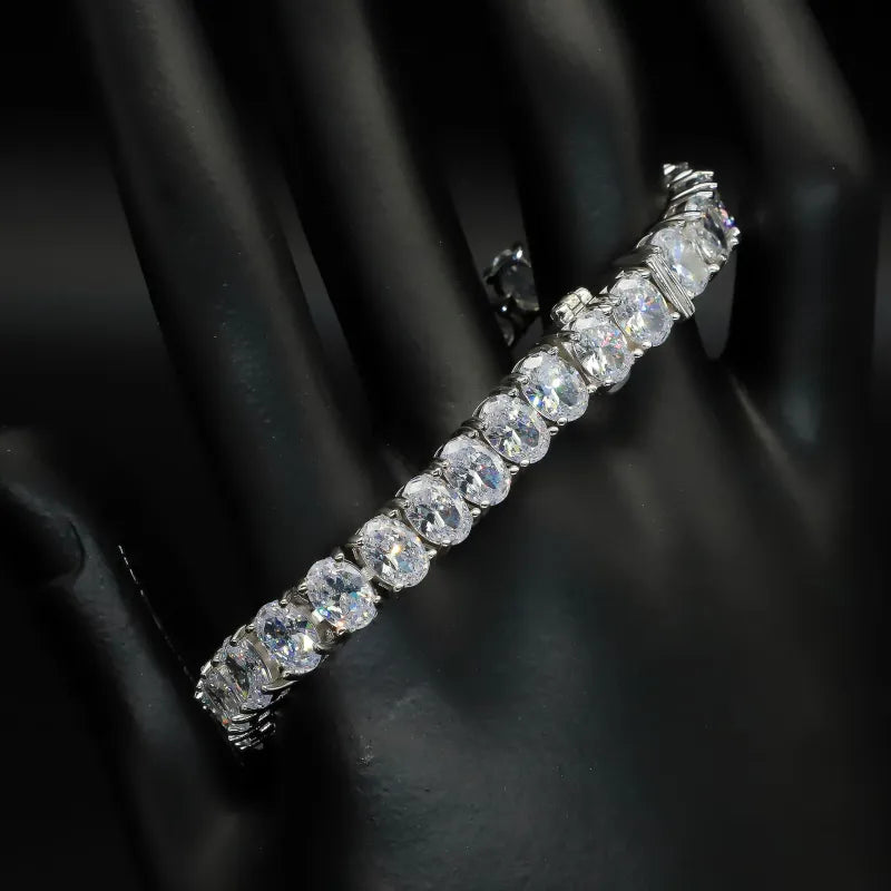 925 Sterling Silver Zircon Tennis Bracelet