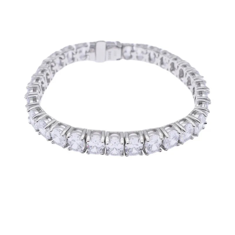 925 Sterling Silver Zircon Tennis Bracelet