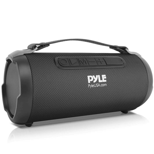 Pyle Wireless Portable Bluetooth Boombox Speaker - 200 Watt Rechargeable Boom Box Speaker Portable Music Barrel Loud Stereo System With AUX Input MP3/USB/SD Port Fm Radio 4" Tweeter - PBMSPG1BK