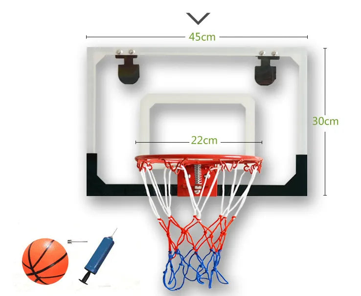 Transparent Wall Mounted Kids Basketball Board