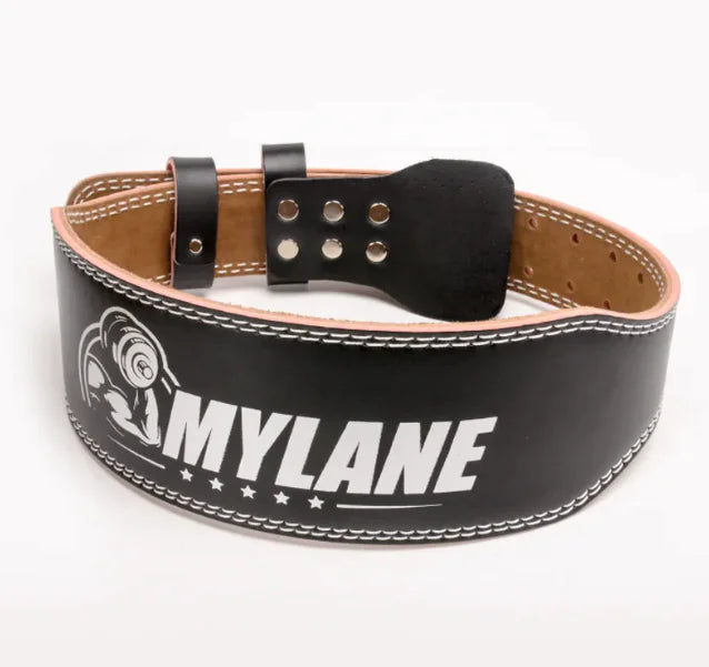 Men's Professional Cowhide Weightlifting Belt