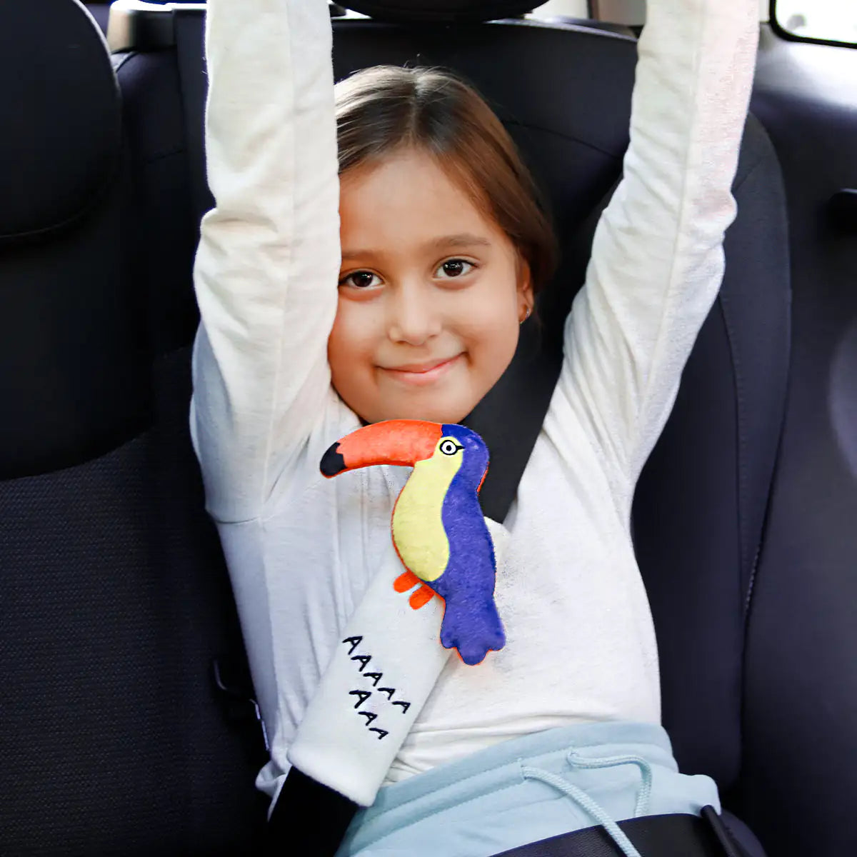 Milk&Moo Flying Toucan Seat Belt Pillow For Kids