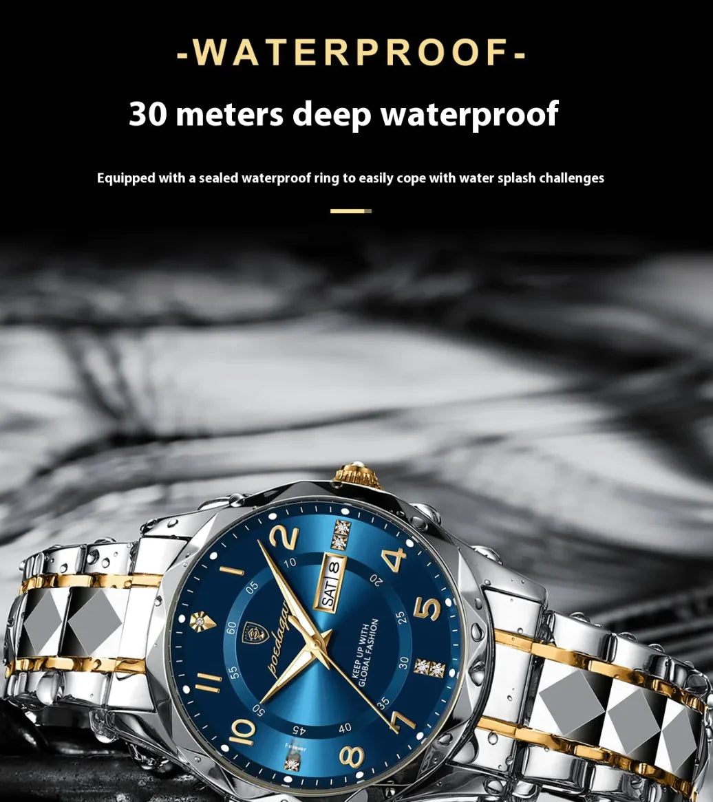 Men's Waterproof Luminous Quartz Watch