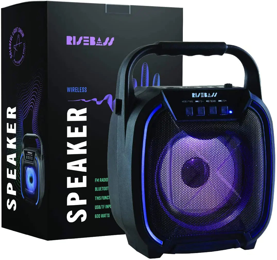 8" 600 watt Speaker - Portable Wireless Bluetooth Speaker with TWS Function