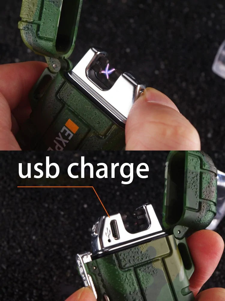 Sleek Waterproof USB Plasma Lighter