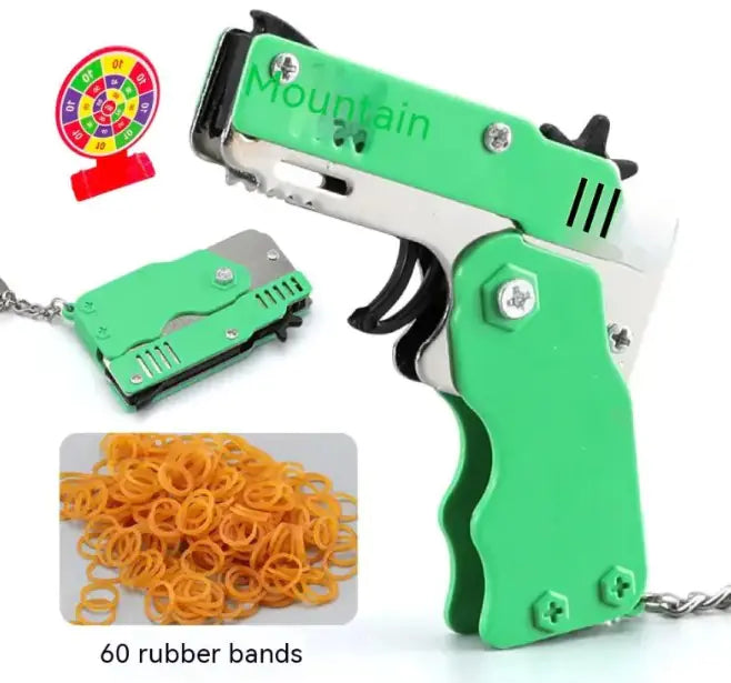 Rubber Band  Gun Key Chain