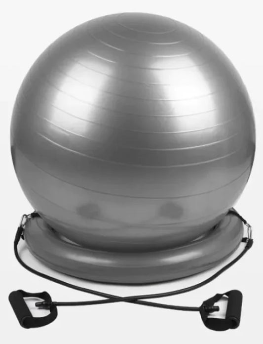 Yoga Ball with Non-Slip Base