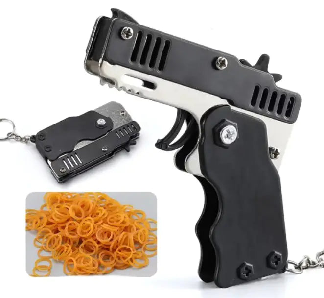 Rubber Band  Gun Key Chain