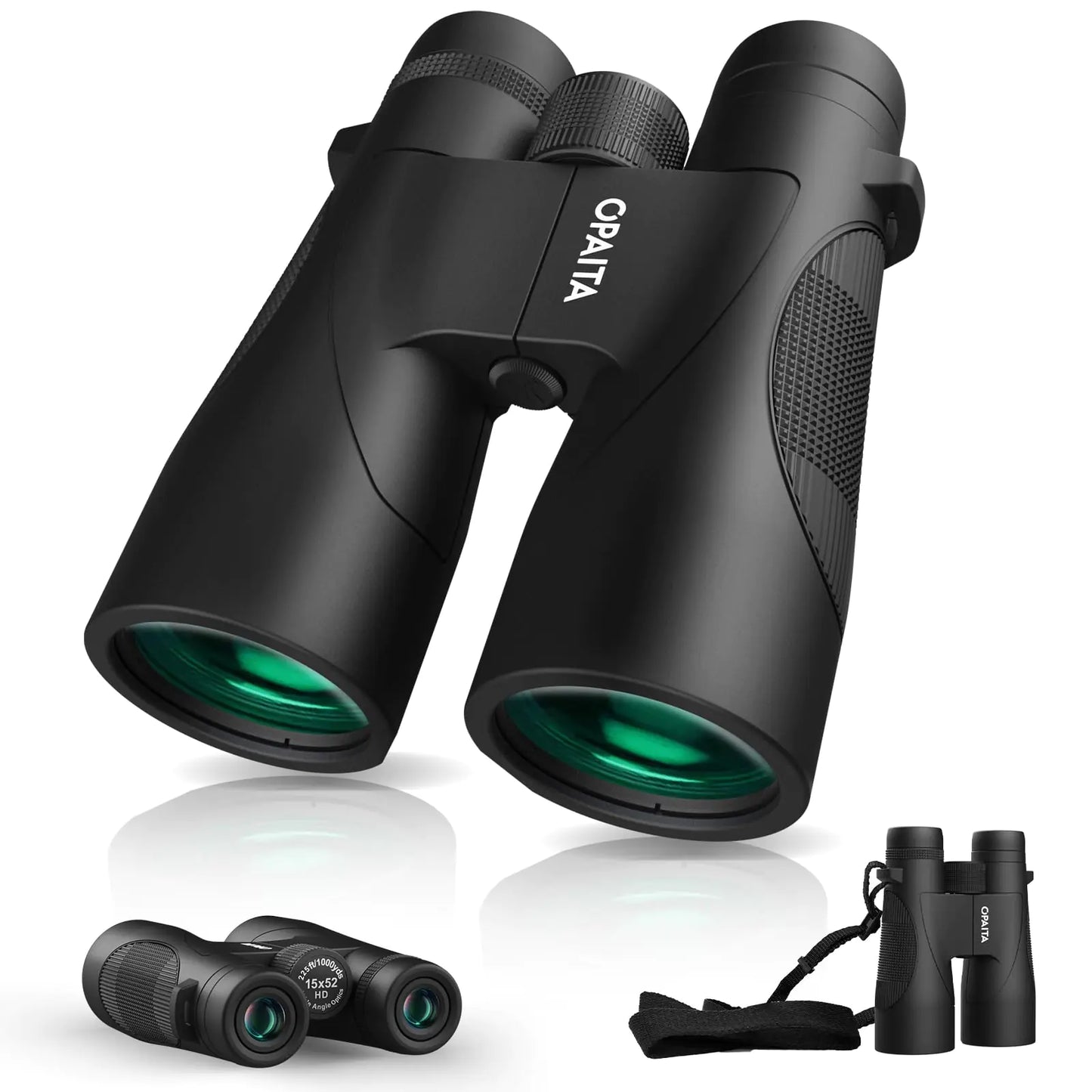15x52 High Powered Binoculars for Adults - OPAITA HD Binoculars for Bird Watching Hunting Hiking Travel Cruise Ship Sports with Large & Bright View - Powerful Binoculars with Clear Low Light Vision