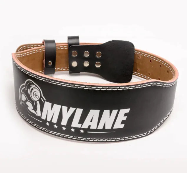 Men's Professional Cowhide Weightlifting Belt