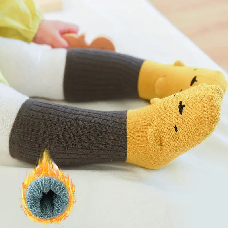 Cozy Terry Baby Floor Socks