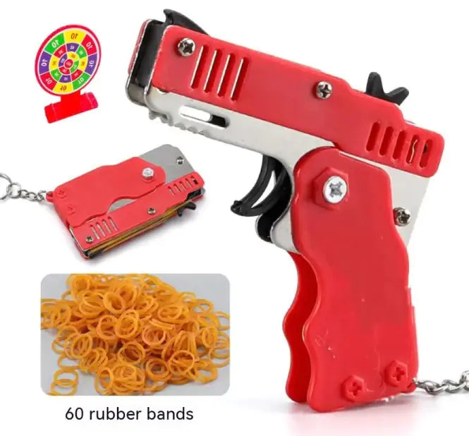 Rubber Band  Gun Key Chain