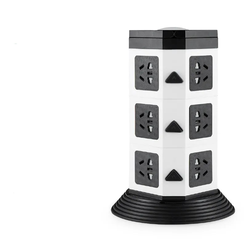 Home & Office 3D Vertical Socket Panel