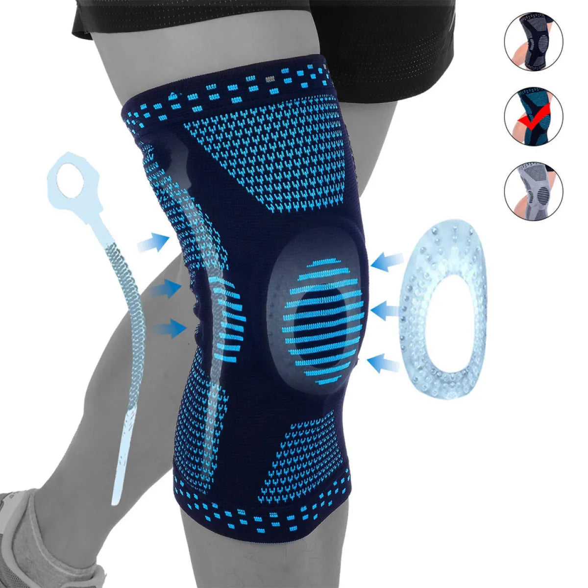 Outdoor Basketball Protective Half Moon Knee Pads