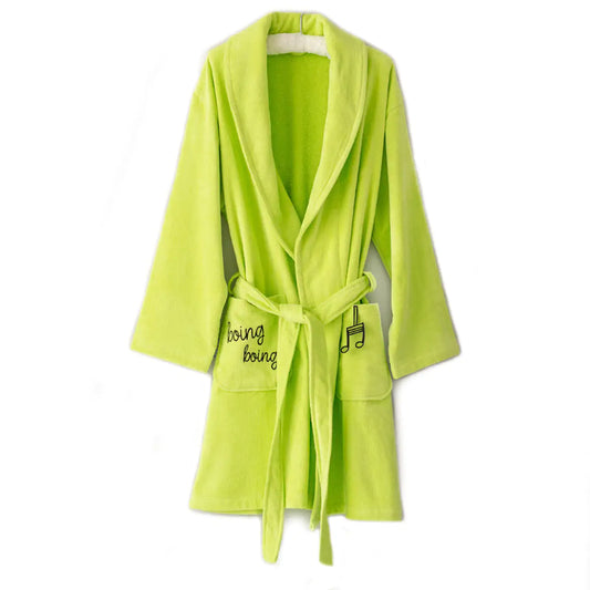 Milk&Moo Cacha Frog Velvet Mother Bathrobe