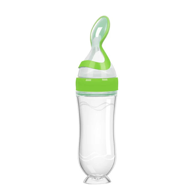 Squeezing Feeding Bottle Silicone Newborn Baby