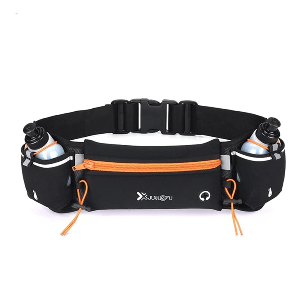 Multifunctional Running Belt With Bottles Multiple Pockets