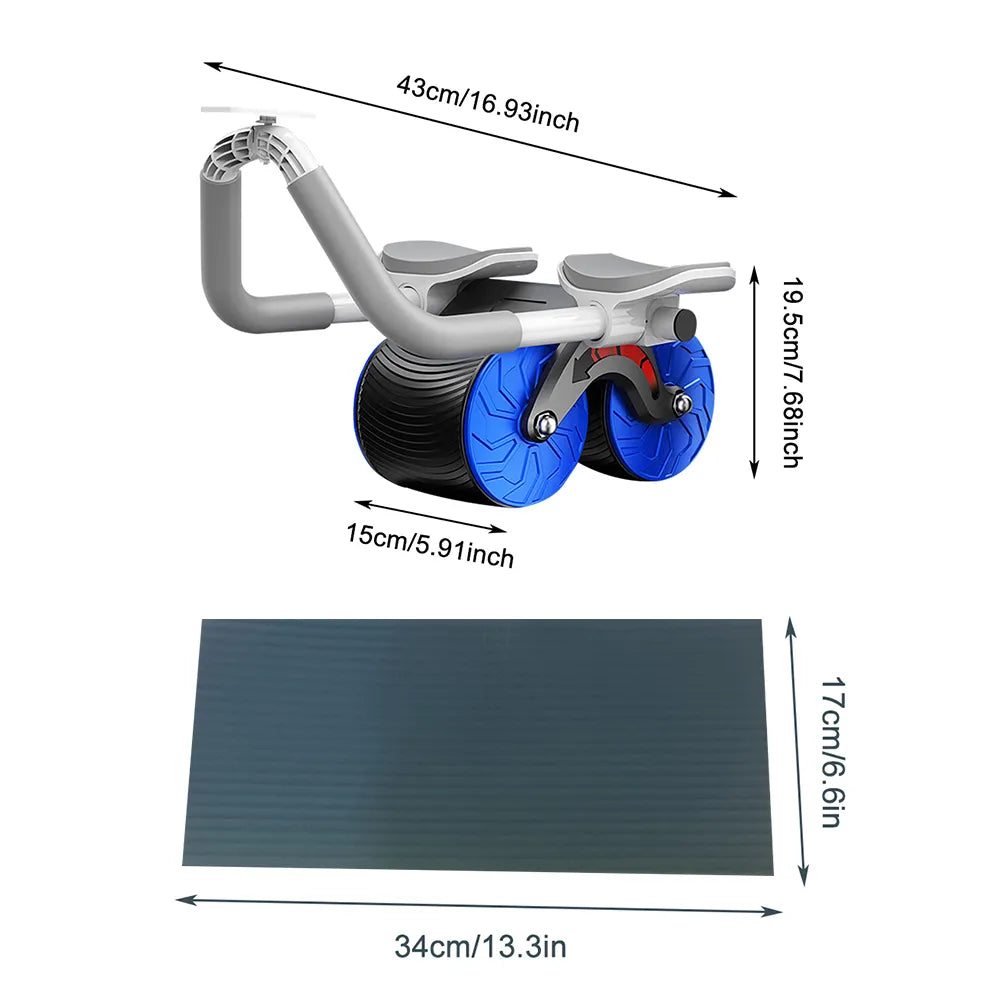 2-in-1 Ab Roller for Home Fitness