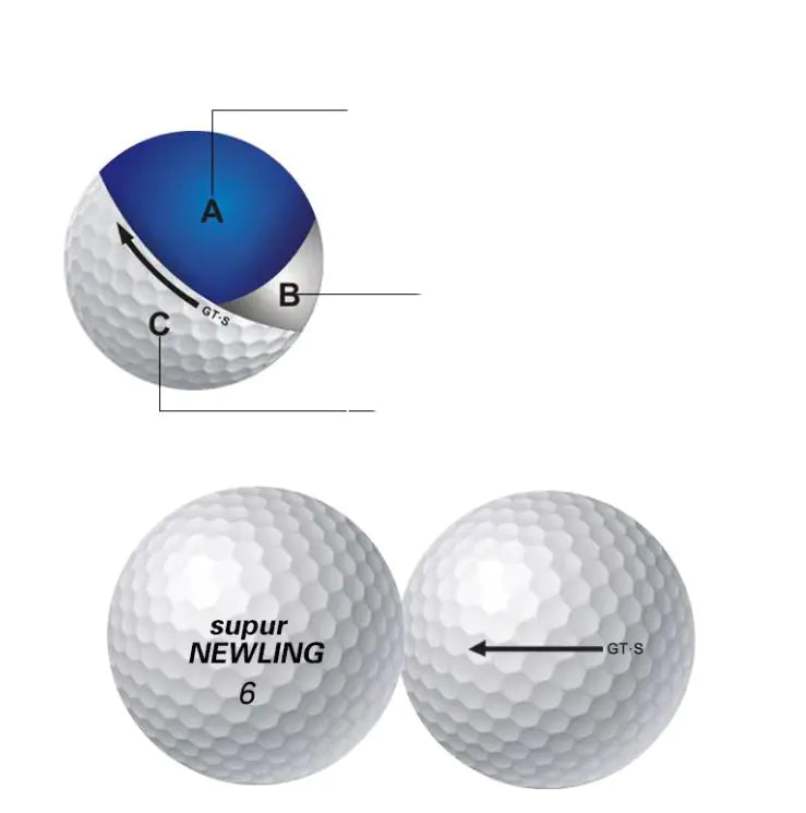 Golf Three-Tier Game Ball Super Long Distance Next Game Ball