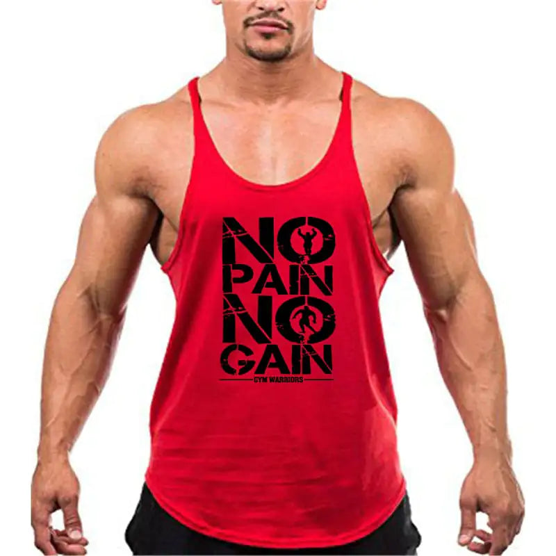 Brand Gym Stringer Tank Top Men Bodybuilding Clothing