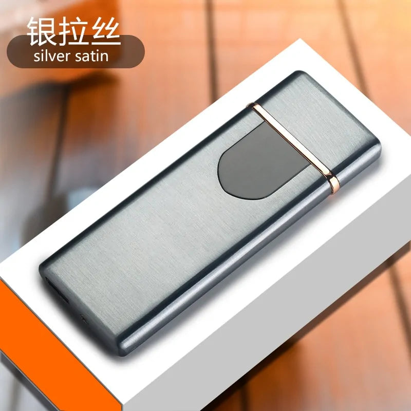 Windproof Electronic Ultra Thin USB Cigarette Lighter