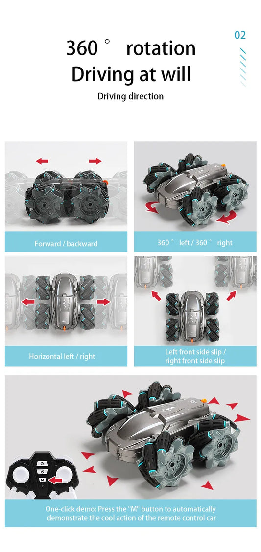 Remote Control Tumbling Stunt Double-sided Car