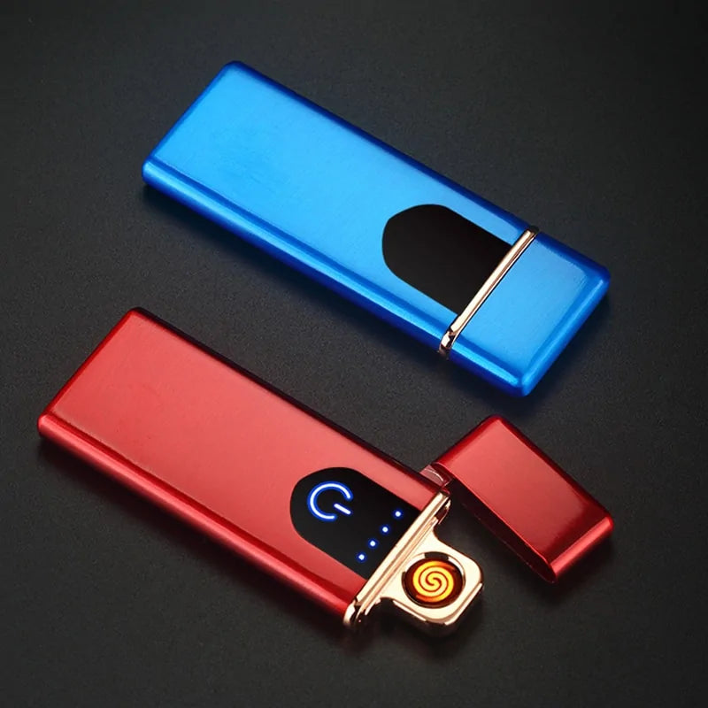 Windproof Electronic Ultra Thin USB Cigarette Lighter