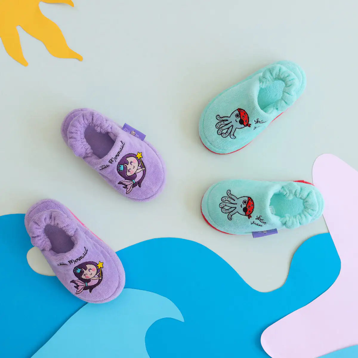 Milk&Moo Kids House Slippers Sailor Octopus