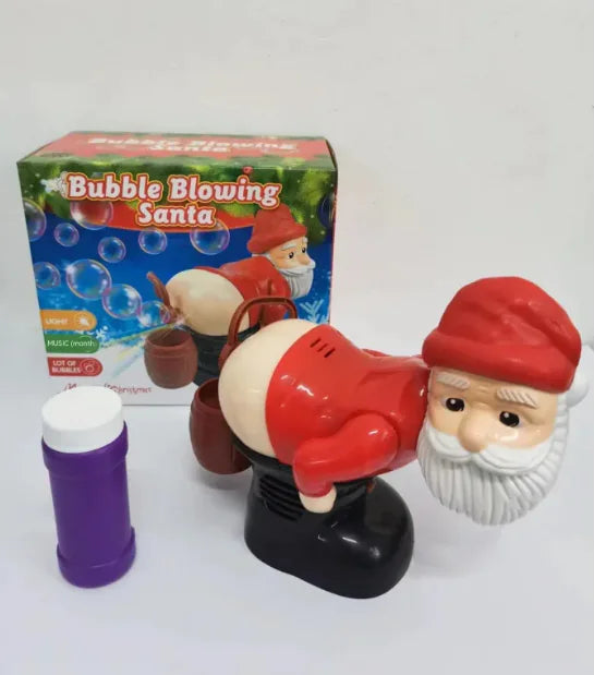 Electric Santa Claus Bubble Machine with Music & Light