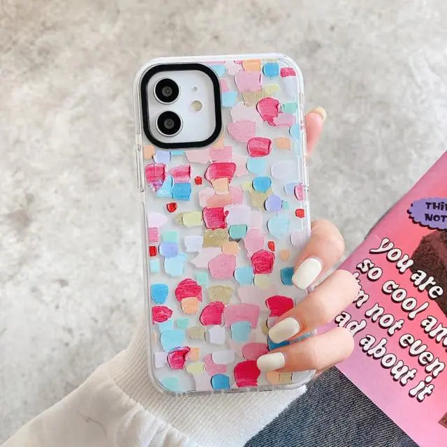 Clear Graffiti Phone Case