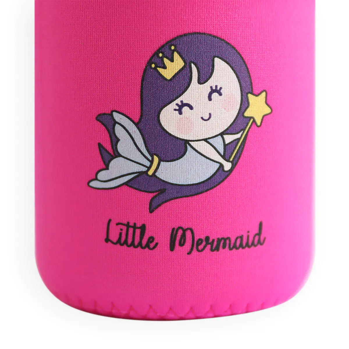 Milk&Moo Little Mermaid Kids Glass Water Bottles 20 oz, 600 ml