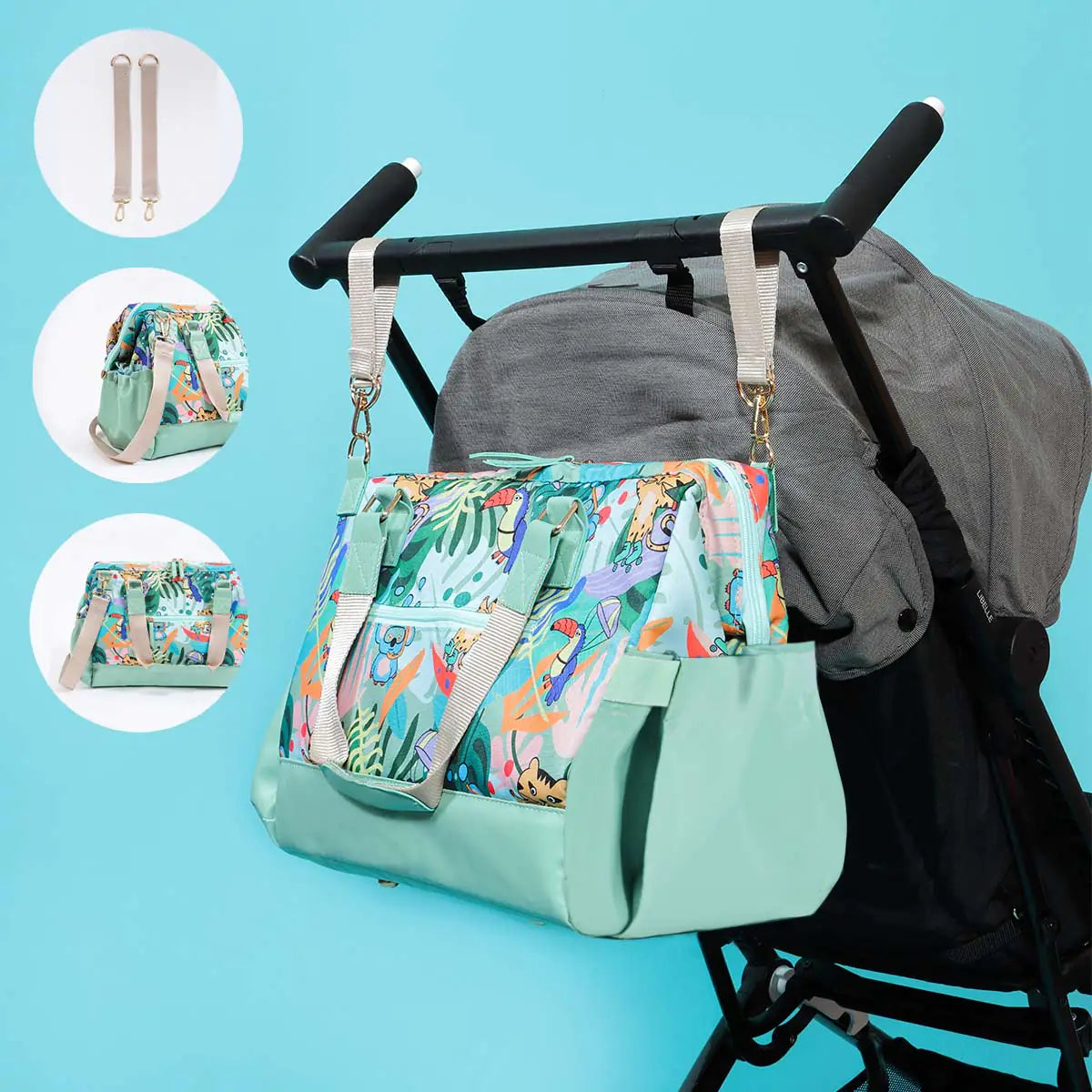 Milk&Moo Diaper Bag Jungle Friends