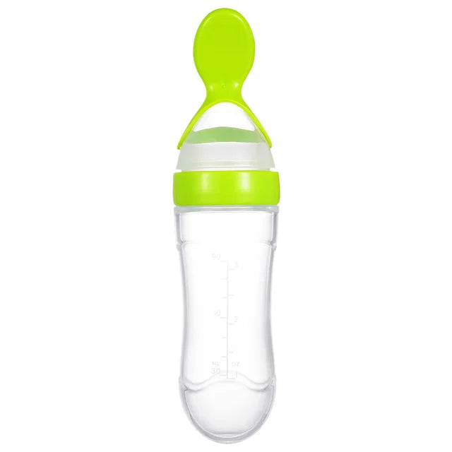 Squeezing Feeding Bottle Silicone Newborn Baby