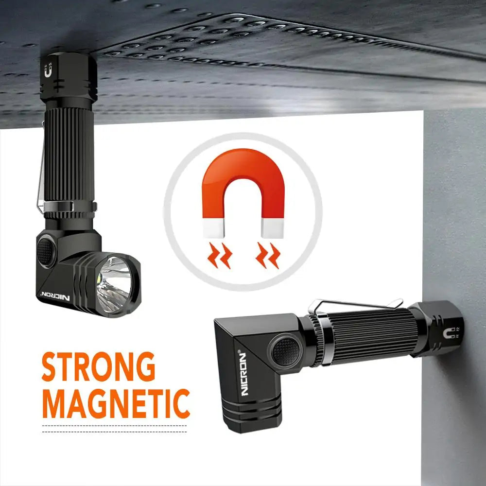 Flashlight 90 Rotating Headlight Adjustable