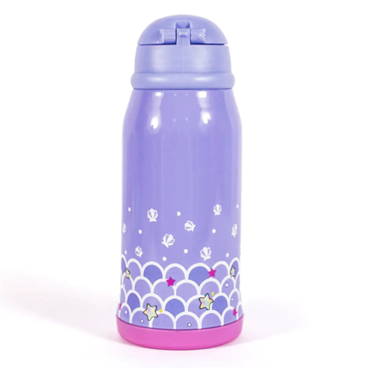 MILK&MOO Steel Kids Water Bottle with Bag Mermaid 550 ml/18.5 oz