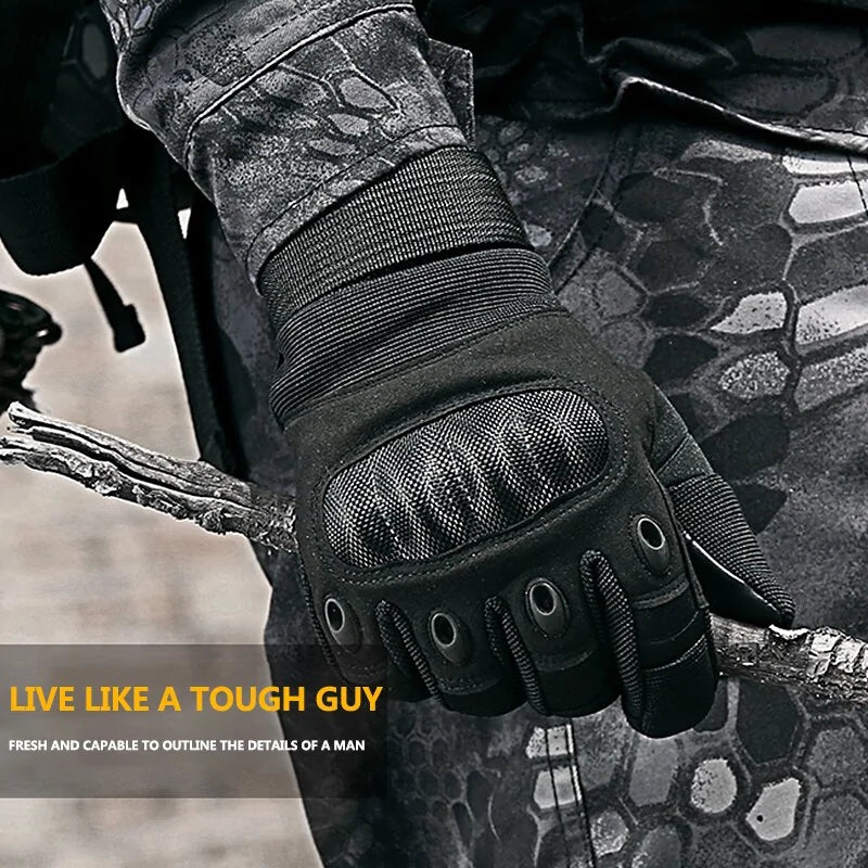 Tactical Hard Knuckle Full Finger Gloves