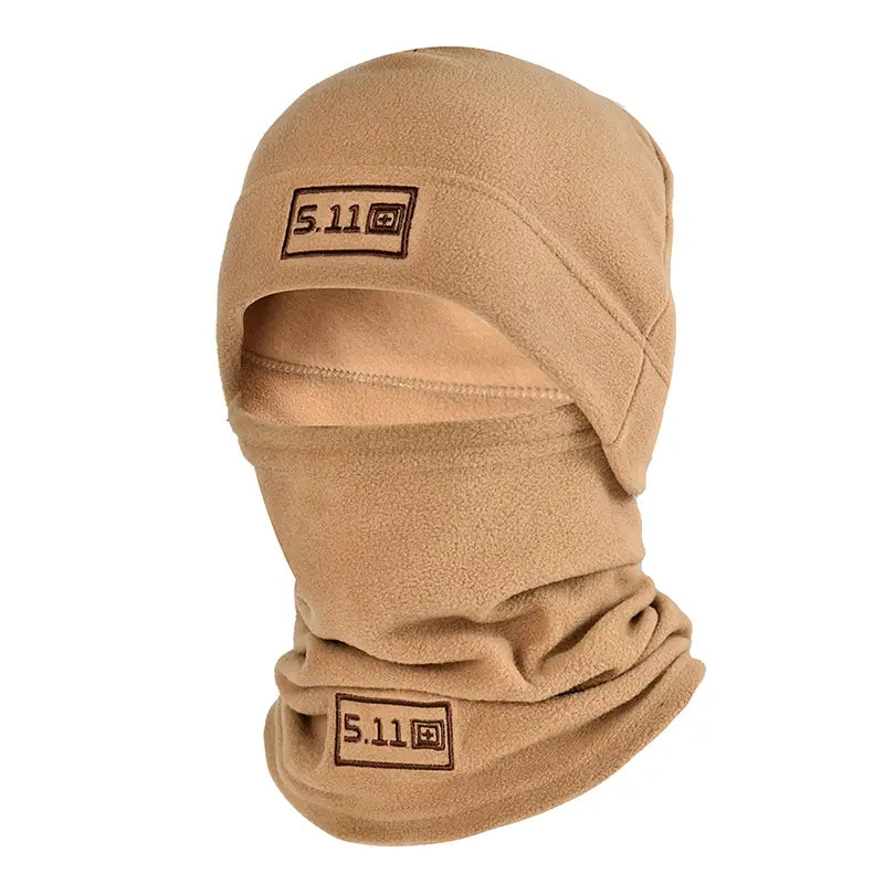 Tactical Fleece Cap with Warm Collar for Outdoor Sports