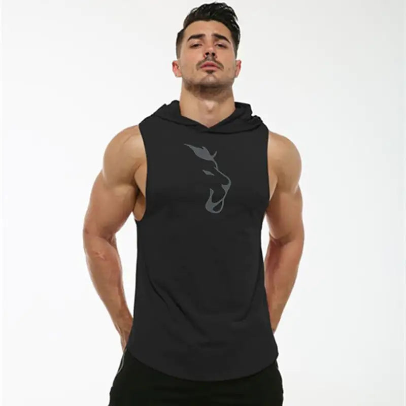 Hooded Sleeveless Men's Vest