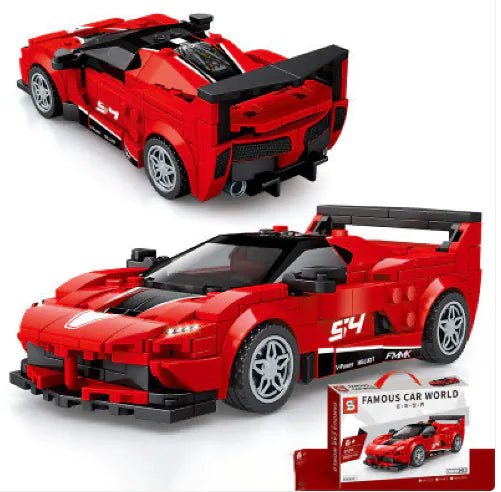 Sports Car Building Blocks Set