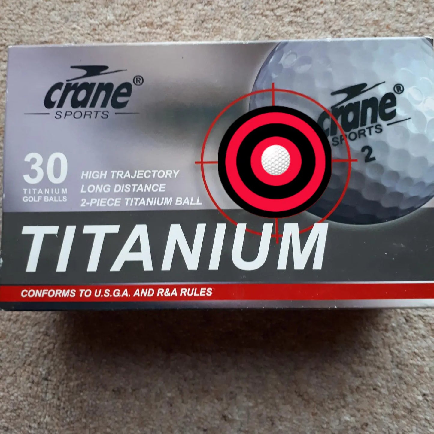 NeverLostGolf ™ CRANE Titanium Soft Distance Golf Balls (3 pack x 10)