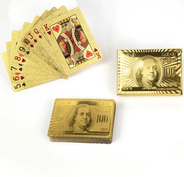 Luxury Gold Foil Waterproof Playing Cards