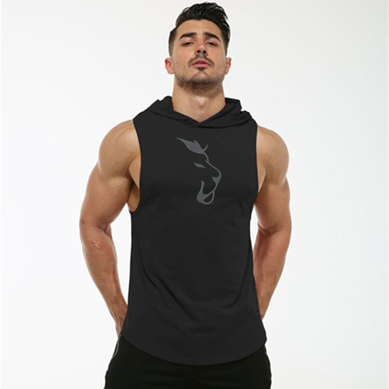 Hooded Sleeveless Men's Vest