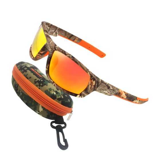 YUHANOER Polarized Sport Sunglasses Cycling Driving Fishing Baseball Running Glasses for Men WomenUV400 Glasses (Polarized Camo Red)