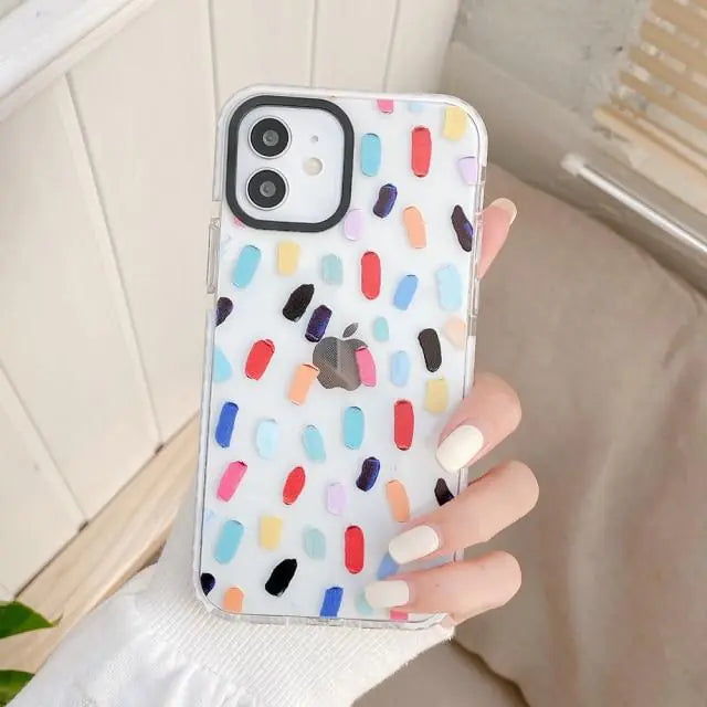 Clear Graffiti Phone Case