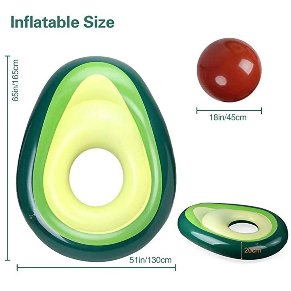 Avocado Swimming Ring Inflatable Giant Pool Float